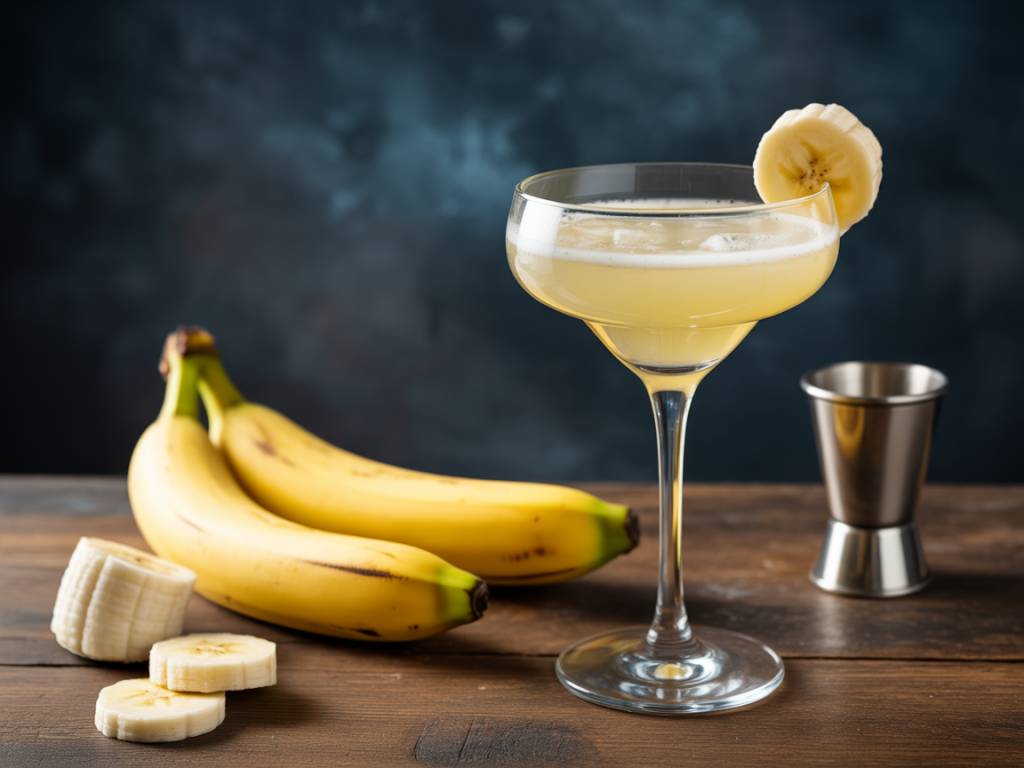 Banana daiquiri cocktail : réaliser un banana daiquiri cocktail onctueux comme au bar