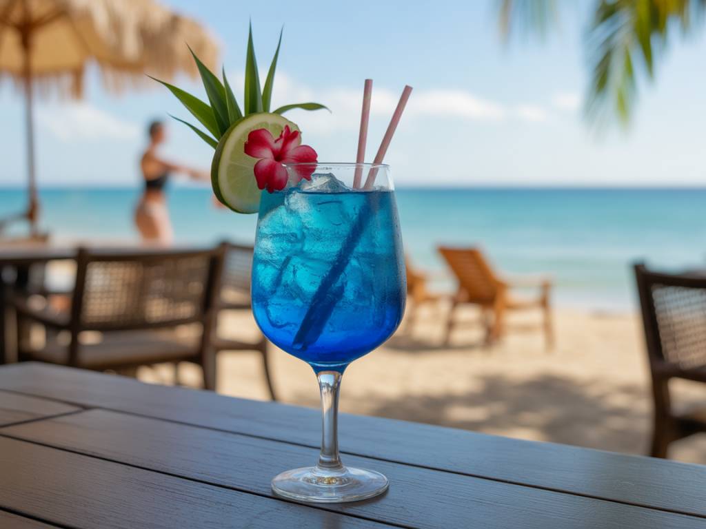Cocktail blue hawaiian : réaliser un cocktail blue hawaiian digne d’un bar de plage