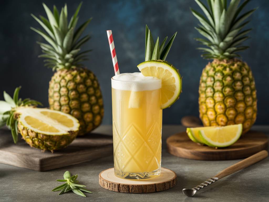 Cocktail avec ananas : recettes de cocktail avec ananas, du plus simple au plus exotique
