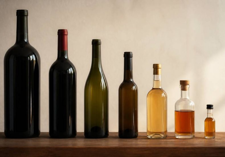 Nom taille bouteille : guide des formats de bouteilles de vin et de spiritueux