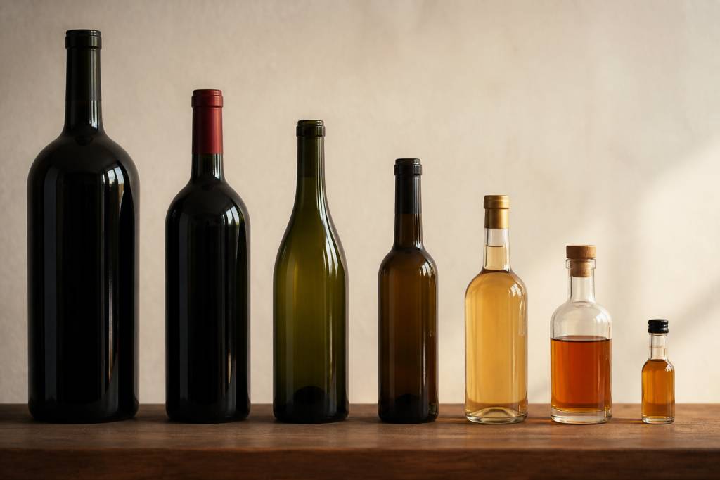 Nom taille bouteille : guide des formats de bouteilles de vin et de spiritueux
